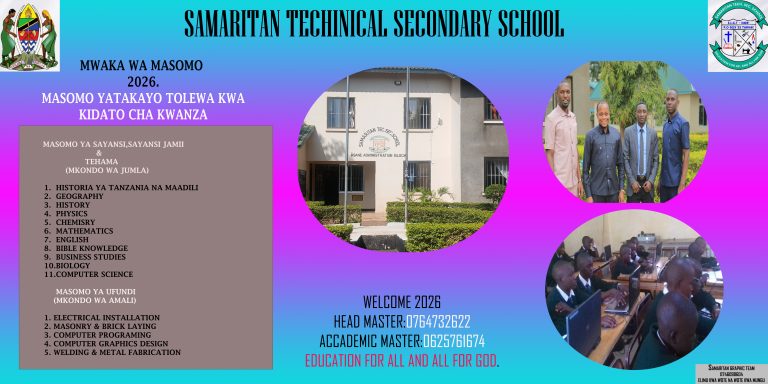 MTAALA MPYA 2026 SAMARITAN TECHNICAL SECONDARY SCHOOL